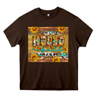 Chocolate Brown western hello fall tumbler Heavy Core Tee - Artiststas