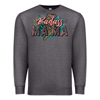 Charcoal Heather Badass Mama Mother's Day png sublimation design do Premium Sweatshirt - CowGirlArtShop