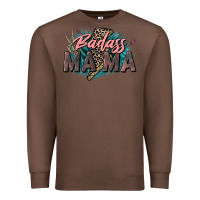 Chestnut Badass Mama Mother's Day png sublimation design do Premium Sweatshirt - CowGirlArtShop