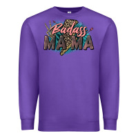 Purple Badass Mama Mother's Day png sublimation design do Premium Sweatshirt - CowGirlArtShop