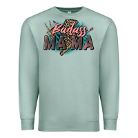 Seafoam Badass Mama Mother's Day png sublimation design do Premium Sweatshirt - CowGirlArtShop