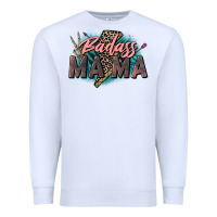 Badass Mama Mother's Day Png Sublimation Design Do Premium Sweatshirt | Teevron