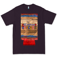 Plum all american teacher 12 oz slim can cooler Premium Tee - Artiststas