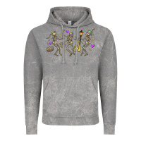 Cloud Rock dancing skeletons mardi gras Vintage Hoodie - MaliasSmallBusiness