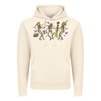 Vintage Artic dancing skeletons mardi gras Vintage Hoodie - MaliasSmallBusiness