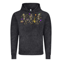 Vintage Black dancing skeletons mardi gras Vintage Hoodie - MaliasSmallBusiness