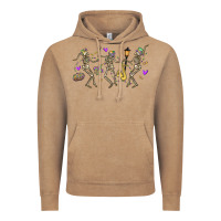 Vintage Coffee dancing skeletons mardi gras Vintage Hoodie - MaliasSmallBusiness