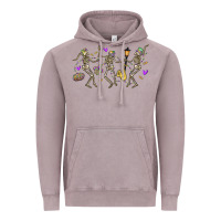 Vintage Zinc dancing skeletons mardi gras Vintage Hoodie - MaliasSmallBusiness