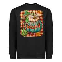 Black Blessed Heavyweight Sweatshirt - BundleAndBundleShop
