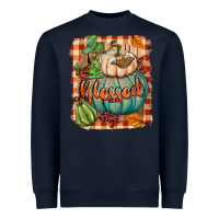 Navy Blessed Heavyweight Sweatshirt - BundleAndBundleShop