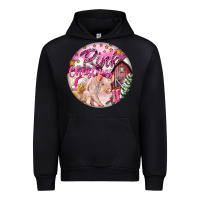 Black pink christmas pig Urban Hoodie - FaDigitalArtStudio