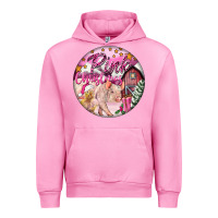 Fuchsia Pink pink christmas pig Urban Hoodie - FaDigitalArtStudio