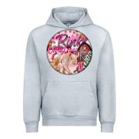 Heather Grey pink christmas pig Urban Hoodie - FaDigitalArtStudio