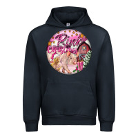 Navy pink christmas pig Urban Hoodie - FaDigitalArtStudio