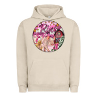 Pigment French Oak pink christmas pig Urban Hoodie - FaDigitalArtStudio