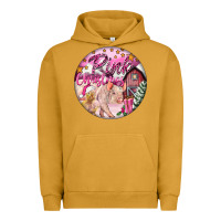 Pigment Peanut Butter pink christmas pig Urban Hoodie - FaDigitalArtStudio