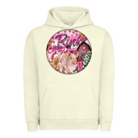 Pigment Pistachio pink christmas pig Urban Hoodie - FaDigitalArtStudio