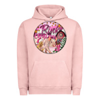 Pigment Salmon pink christmas pig Urban Hoodie - FaDigitalArtStudio
