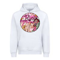 White pink christmas pig Urban Hoodie - FaDigitalArtStudio