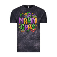 Cloud Black mardi gras Vintage Tee - MaliasSmallBusiness