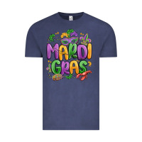 Vintage Denim mardi gras Vintage Tee - MaliasSmallBusiness