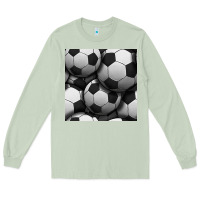 Matcha soccer seamless pattern Long Sleeve Tee - BundleAndBundleShop