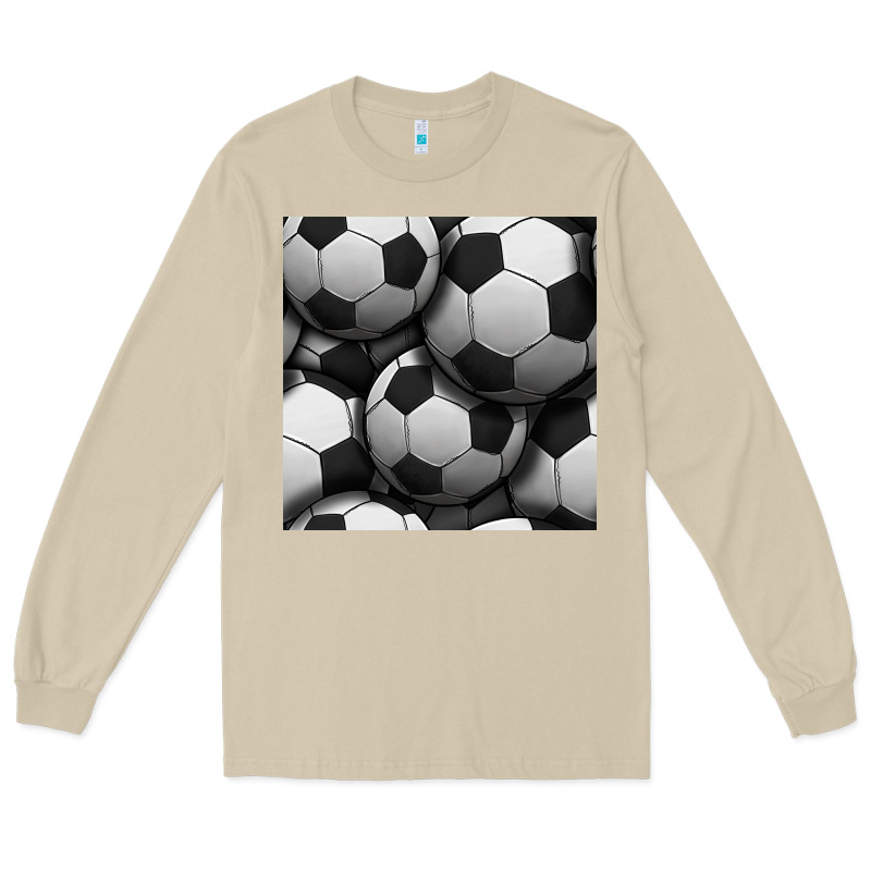 Soccer Seamless Pattern Long Sleeve Tee by BundleAndBundleShop | Teevron