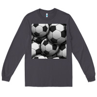 Smoke soccer seamless pattern Long Sleeve Tee - BundleAndBundleShop
