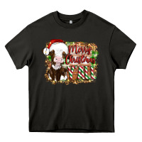 Asphalt merry christmas y'all cow Heavy Core Tee - Artiststas