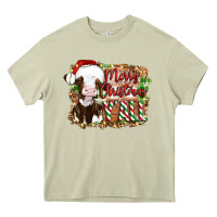 Mossy merry christmas y'all cow Heavy Core Tee - Artiststas
