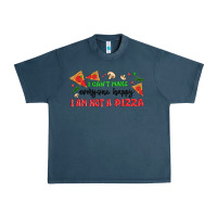Midnight Navy i cant make everyone happy i an not a pizza Urban Heavy Tee - MaliasSmallBusiness