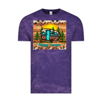 Cloud Purple happy camper Vintage Tee - JahusDesignShop