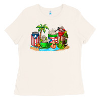 Bone puerto rico coffee cups Ladies Tee - AdoDesignShop