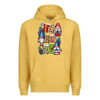Antique Gold ho ho ho gnomes Premium Hoodie - CowGirlArtShop