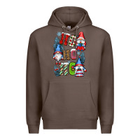 Coffee ho ho ho gnomes Premium Hoodie - CowGirlArtShop
