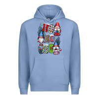 Colony Blue ho ho ho gnomes Premium Hoodie - CowGirlArtShop