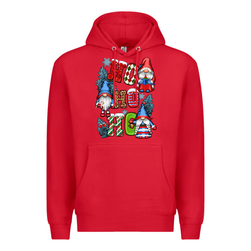 Ho Ho Ho Gnomes Premium Hoodie by CowGirlArtShop | Teevron