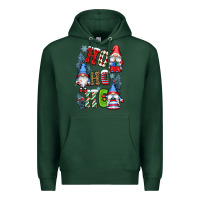 Sports Green ho ho ho gnomes Premium Hoodie - CowGirlArtShop