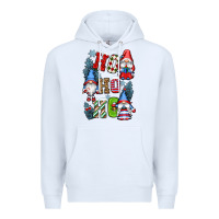 White ho ho ho gnomes Premium Hoodie - CowGirlArtShop