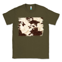 Army Green brown cowhide background Classic Tee - NancyCooperArtShop