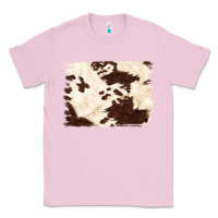 Bubblegum Pink brown cowhide background Classic Tee - NancyCooperArtShop
