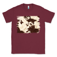 Burgundy brown cowhide background Classic Tee - NancyCooperArtShop