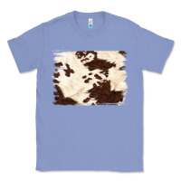 Colony Blue brown cowhide background Classic Tee - NancyCooperArtShop