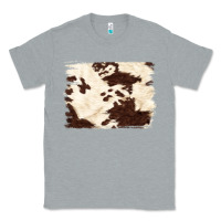 Heather Grey brown cowhide background Classic Tee - NancyCooperArtShop