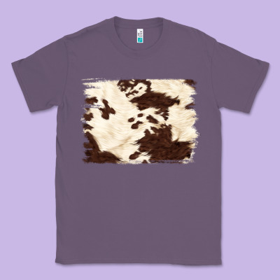 Brown Cowhide Background Classic Tee Designed By Nancycooperartshop