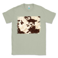 Matcha brown cowhide background Classic Tee - NancyCooperArtShop