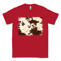 Red brown cowhide background Classic Tee - NancyCooperArtShop