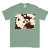 Sage brown cowhide background Classic Tee - NancyCooperArtShop