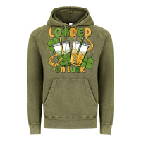 Vintage Olive loaded on luck Vintage Hoodie - MaliasSmallBusiness