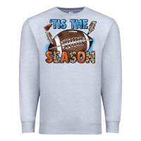 Heather Grey Tis the season lightning bolt Premium Sweatshirt - HowdyJamesFarm